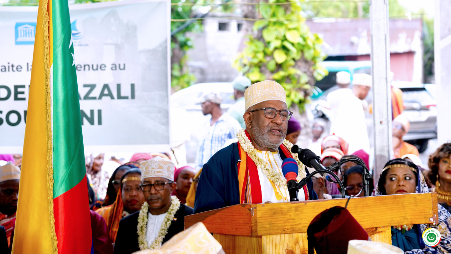 Discours de SEM Azali Assoumani Président de l’Union des Comores à l’occasion de la Cérémonie nationale marquant  l'inscription des six médinas des sultanats comoriens au  patrimoine mondial de l'UNESCO