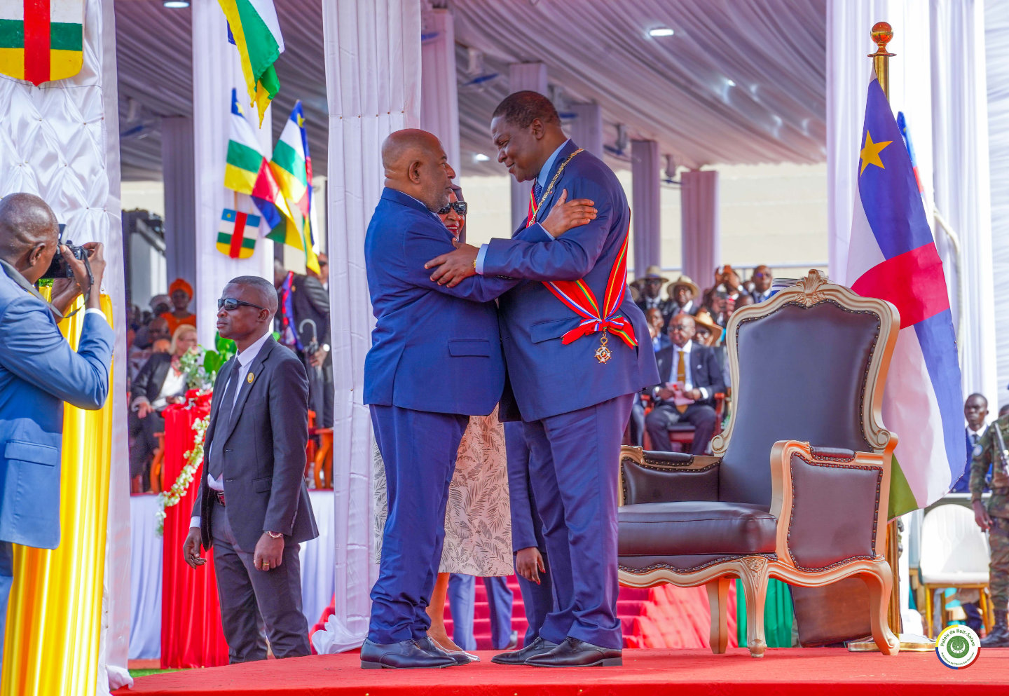 Son Excellence Le Président AZALI Assoumani présent à l’investiture de Faustin-Archange Touadéra à Bangui
